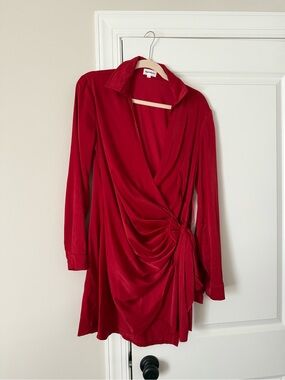 Superdown Side Tie Mini Dress